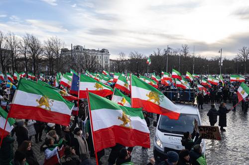 An Iranian protest in Sweden