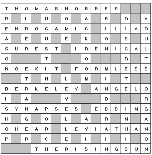 Crossword Solution