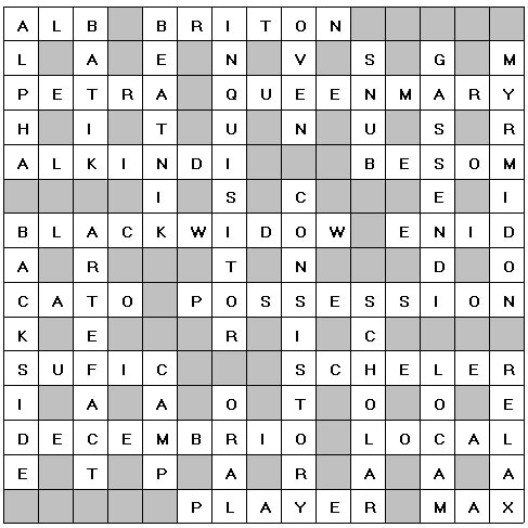 Crossword Solution