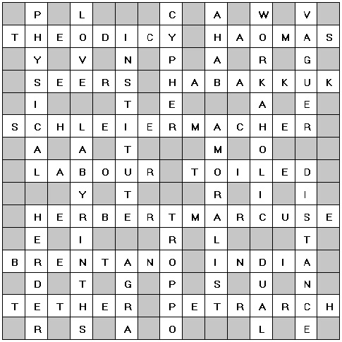 Crossword Solution