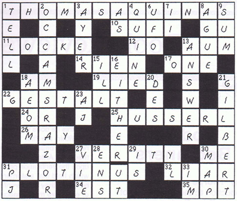 Crossword Solution
