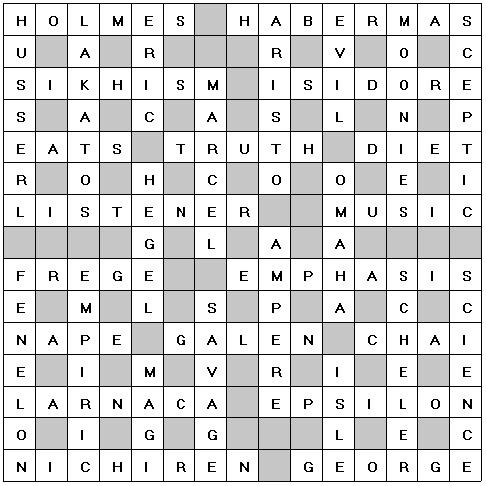Crossword Solution