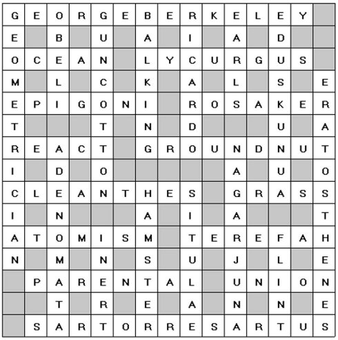 Crossword Solution