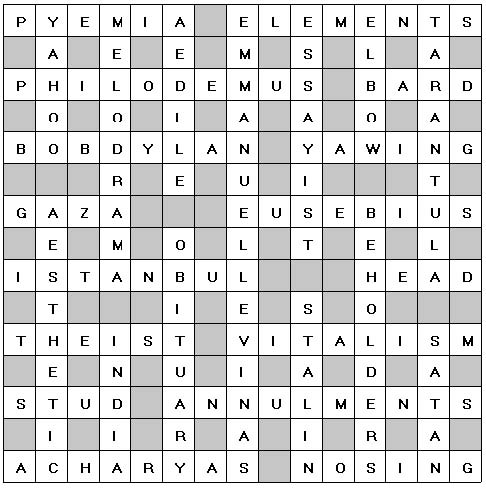 Crossword Solution